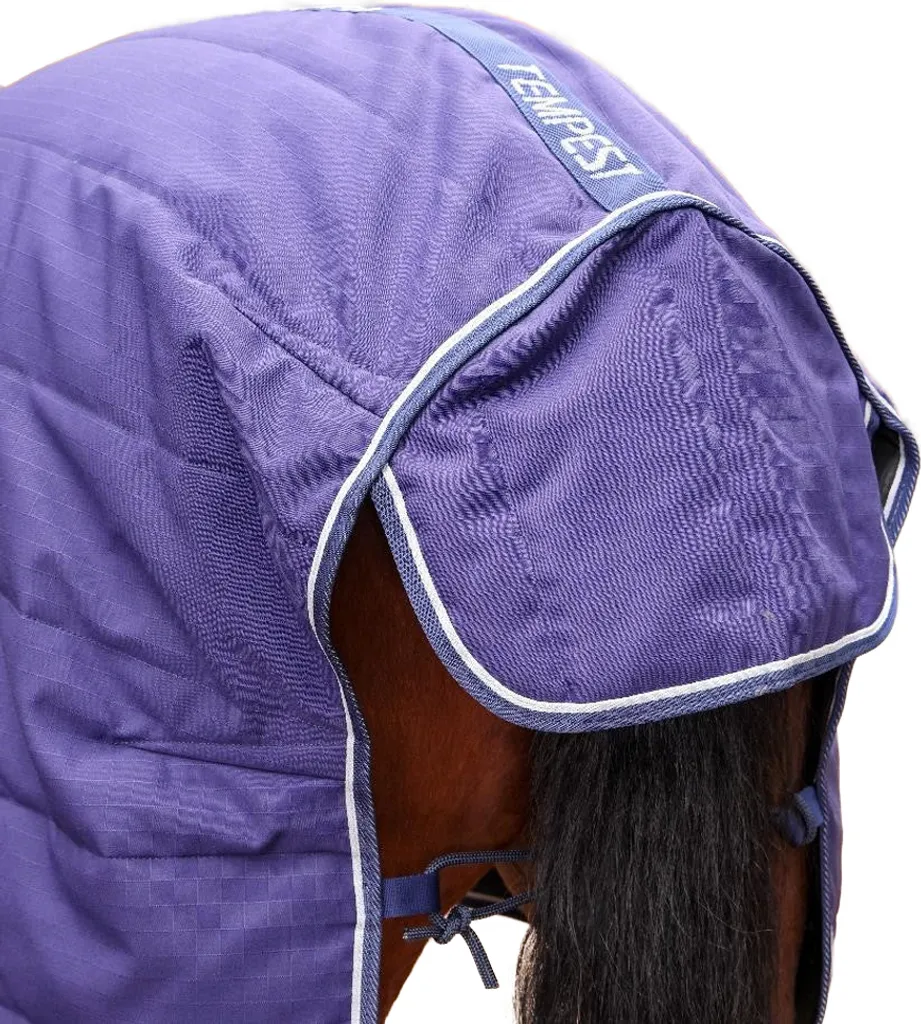 Couverture de cheval à col combo imperméable 100g Shires Tempest Marine - 2