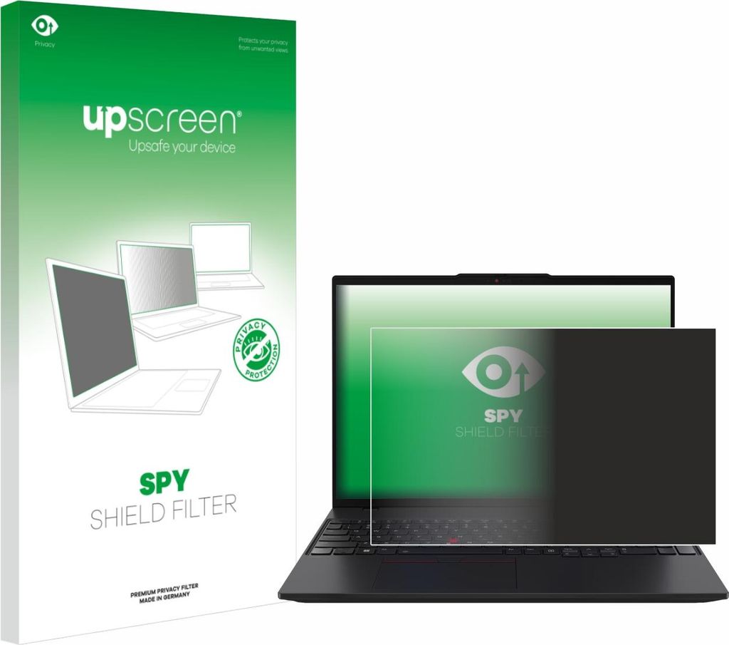 upscreen Blickschutzfilter für Lenovo ThinkPad L16 Gen 2 Anti-Spy Privacy Filter Sichtschutz Blaulicht-Schutz