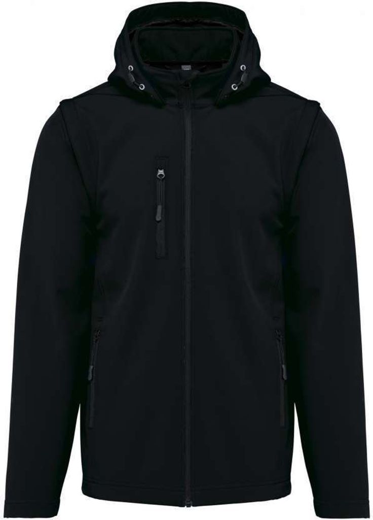 Kariban Herren Softshell Jacke Sport Racing Jacke wasserabweisend, Größe:4XL, Farbe:Schwarz