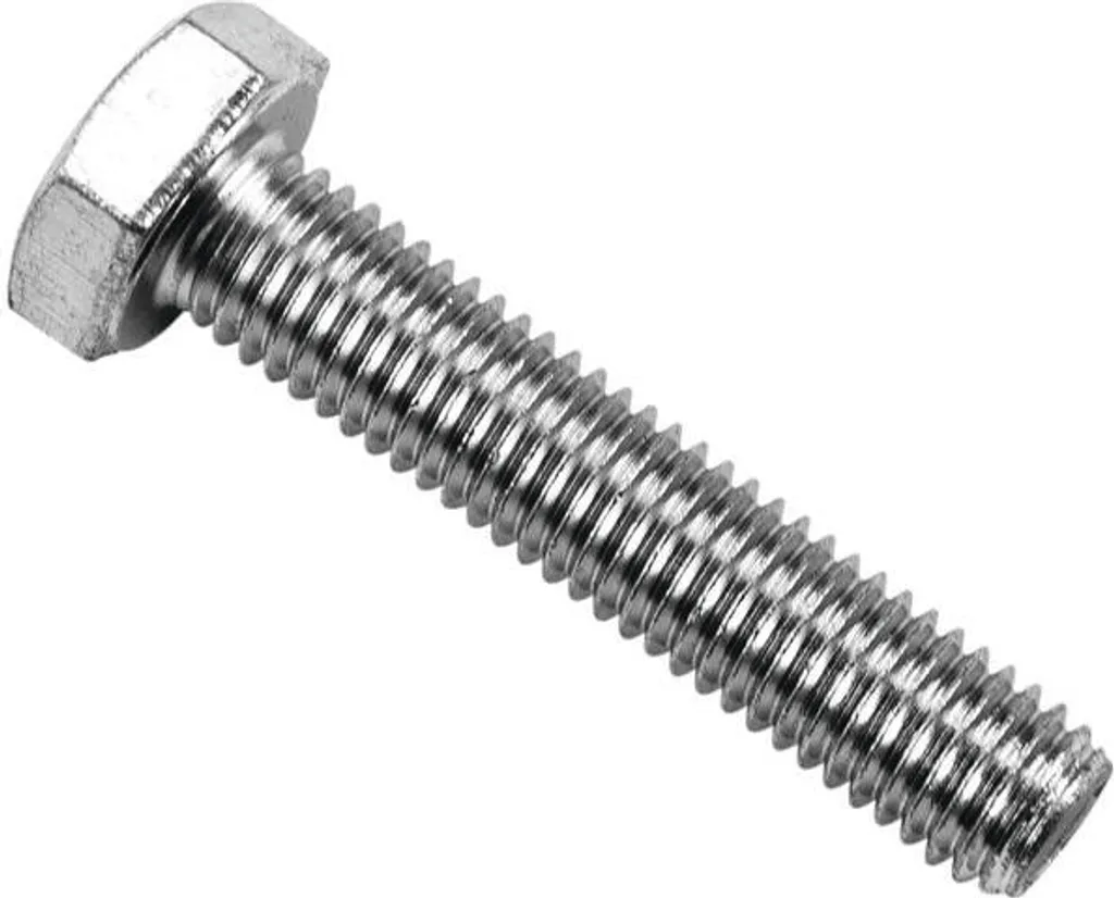 Boulon hexagonal M10x50 mm classe 8.8 zingué pour montage de structures