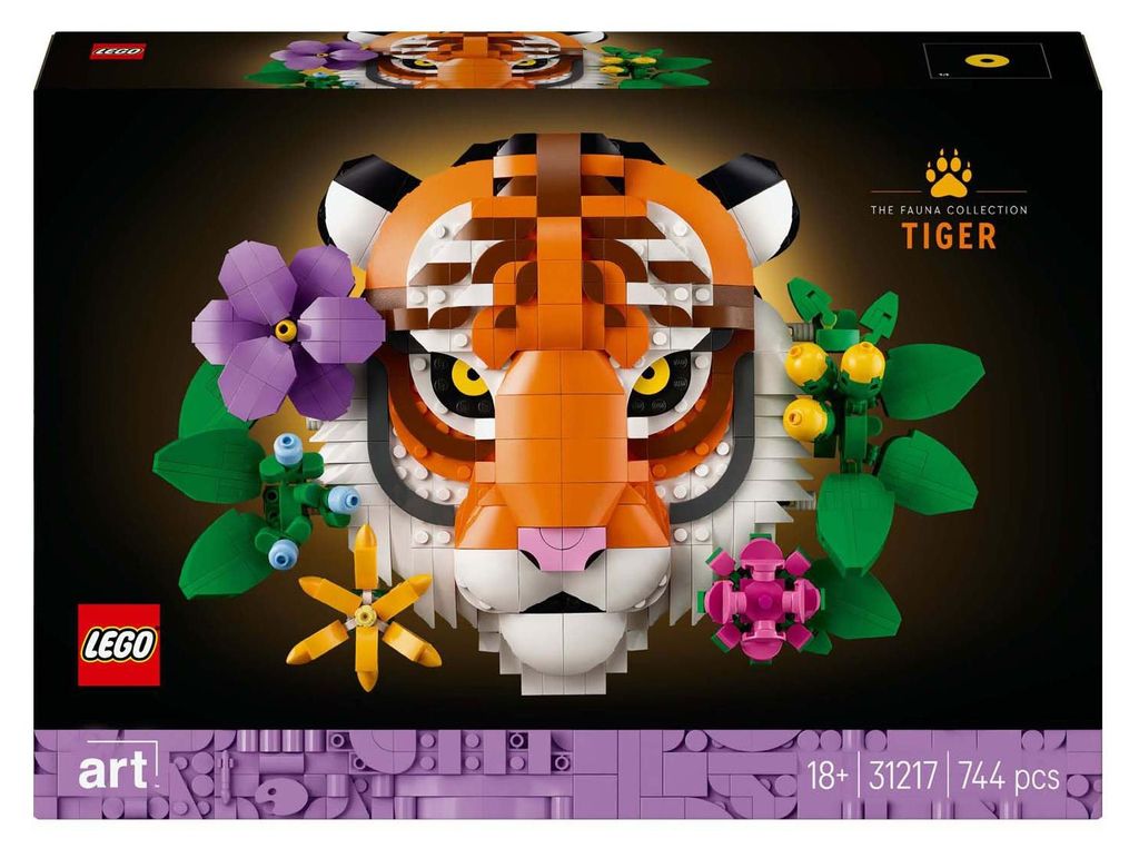 LEGO ART Kolekcia zvierat – Tiger, Stavebnica, 18 rok / Obrázok produktu 