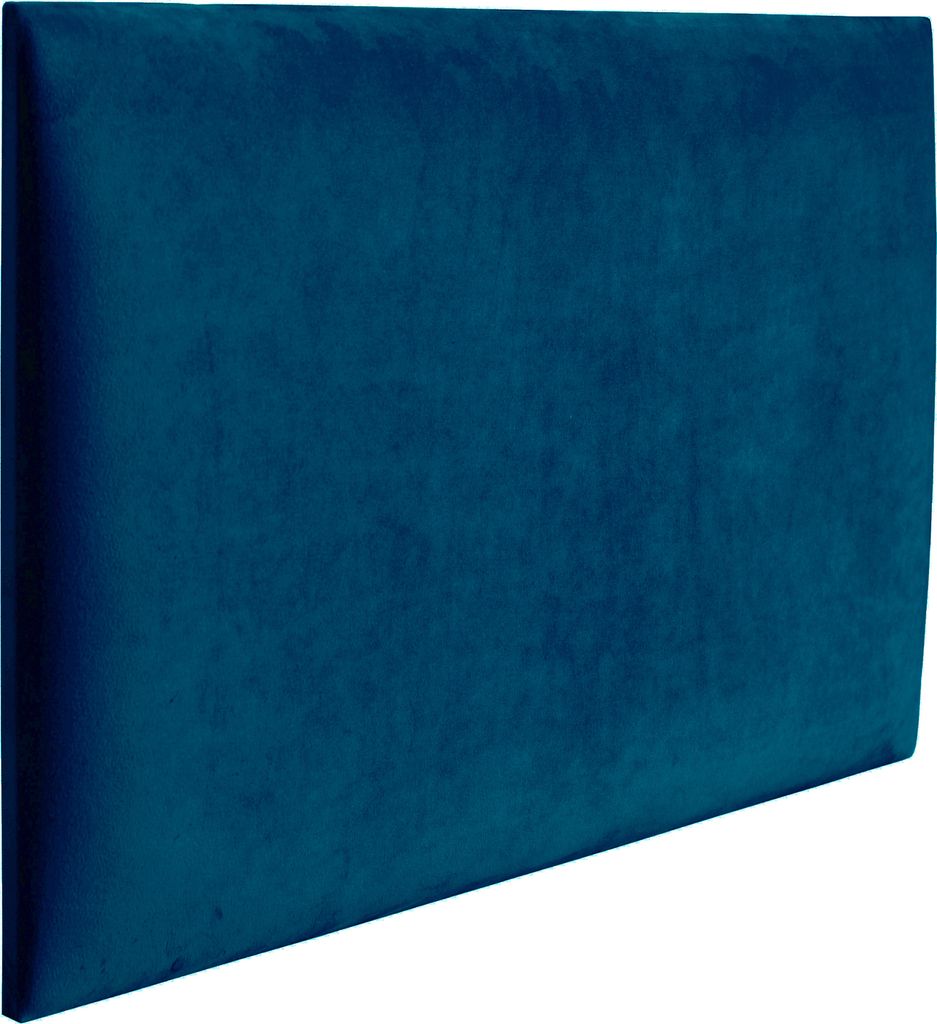 RAVIO Wandpaneel Wandkissen als Kopfteil für Bett 3D Wandverkleidung mit Schaumstoff Wandpolster Wanddeko (50 x 40 cm, Farbe: Preußischblau - Mag...