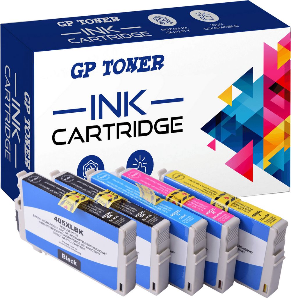 DRUCKER PATRONEN KOMPATIBEL MIT EPSON 405 XL WorkForce Pro WF 3830 4820 4825 4830 7830 7835 7840 Menge: 1 Set = (5 Drukerpatronen)