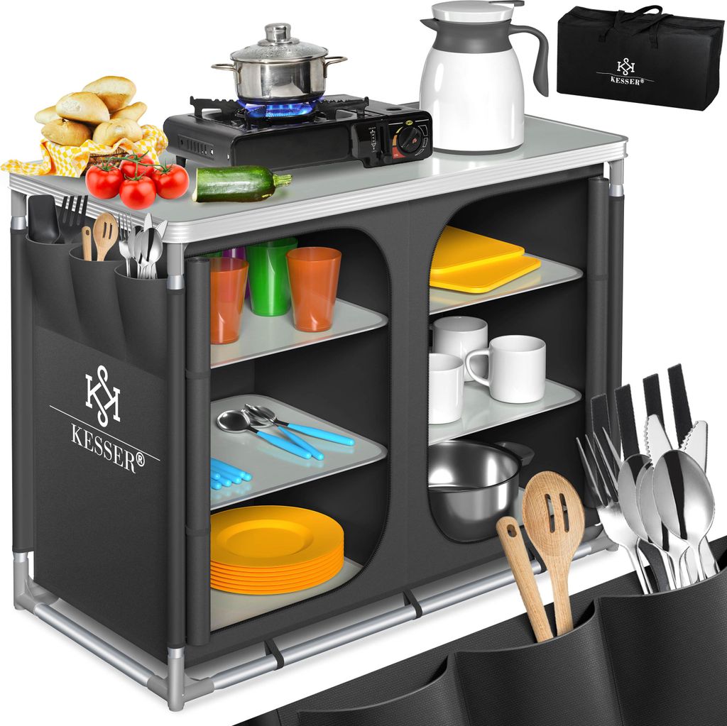 KESSER® Campingschrank, Campingküche mit Aluminiumgestell,  Produktbild 