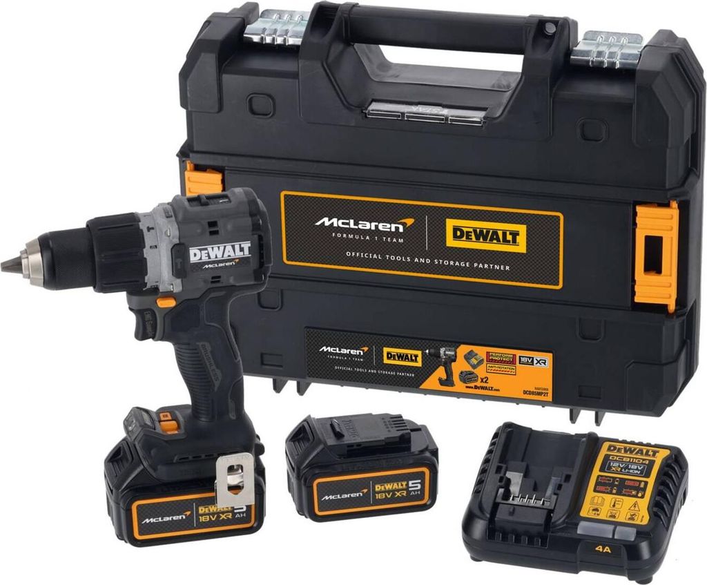 DEWALT Wiertarko-wkrtarka McLaren DCD85MP2T 18V 2 aku 5Ah