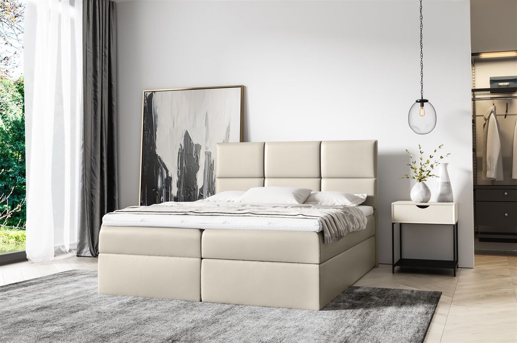 Boxspringbett Schlafzimmerbett OLIVIA 180x220cm in div. Farbvarianten