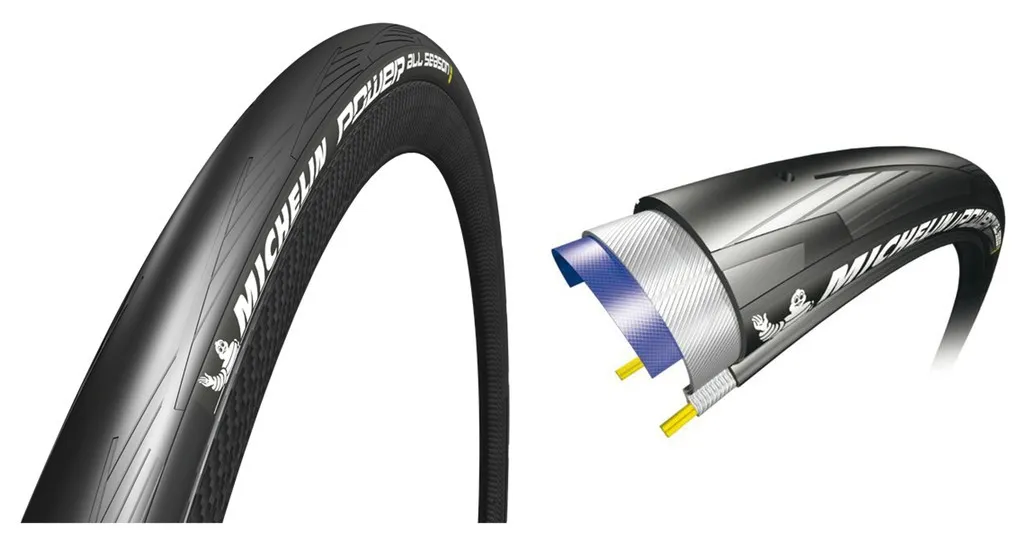 Michelin Power All Season Pneu 25-622 avec Adhérence Renforcée Noir