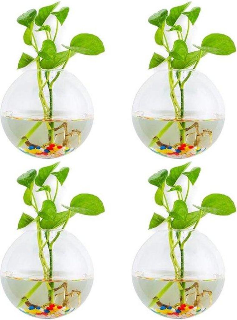 Hängende Metallpflanzentöpfe 13 cm - Set aus 12 großen hängenden Pflanzentöpfen - abnehmbarer Haken - Garten-Blumen-Topf - innen und außen - ...