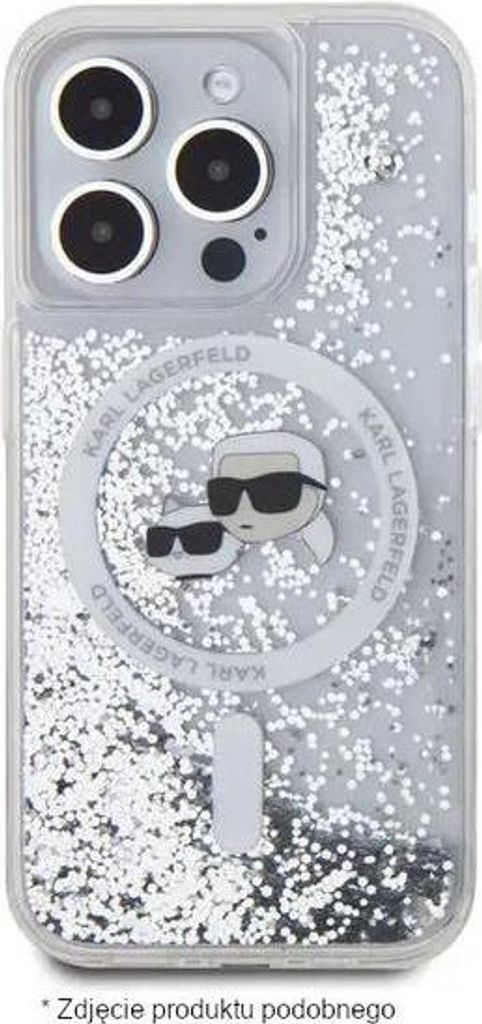 Custodia per cellulare iPhone 16 Karl Lagerfeld Glitter Immagine del prodotto 