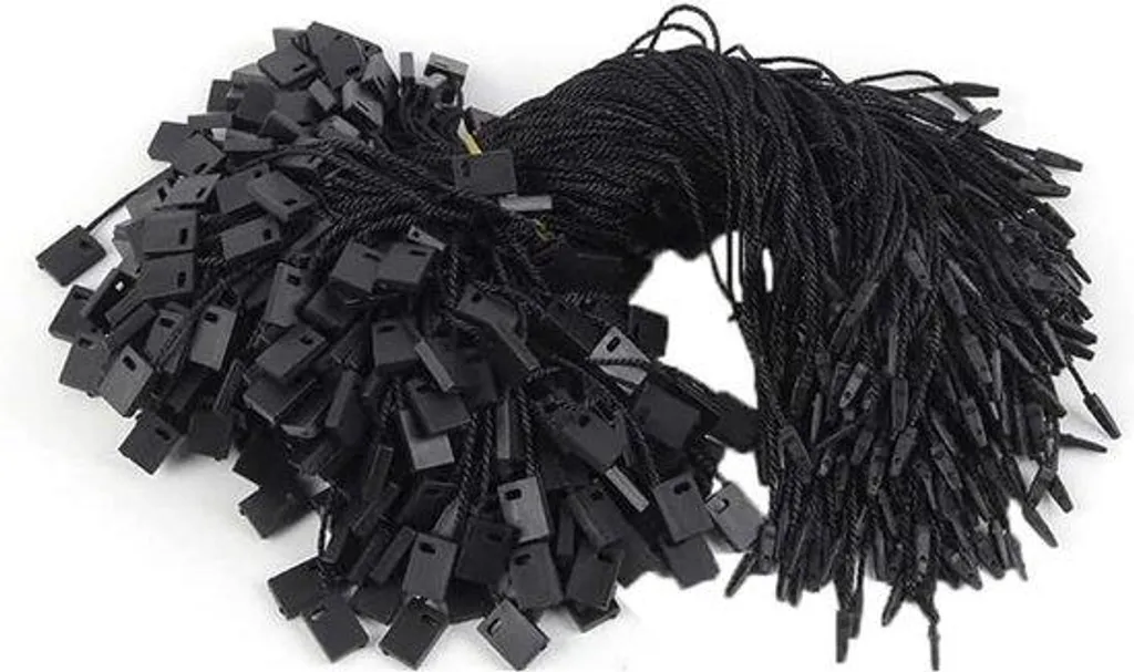 Tour de cou en nylon noir à usage unique avec clip de sûreté, 200 unités