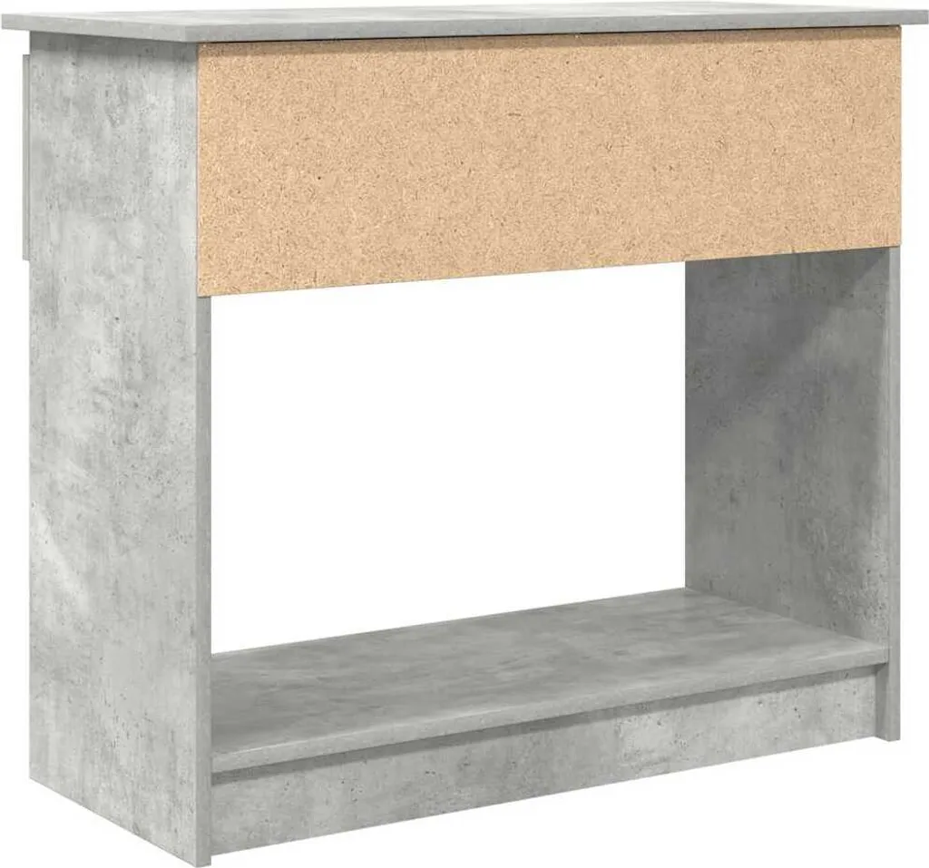 SYFAX Tavolo Consolle Grigio Cemento con Cassetti - Arredo Ingresso Moderno