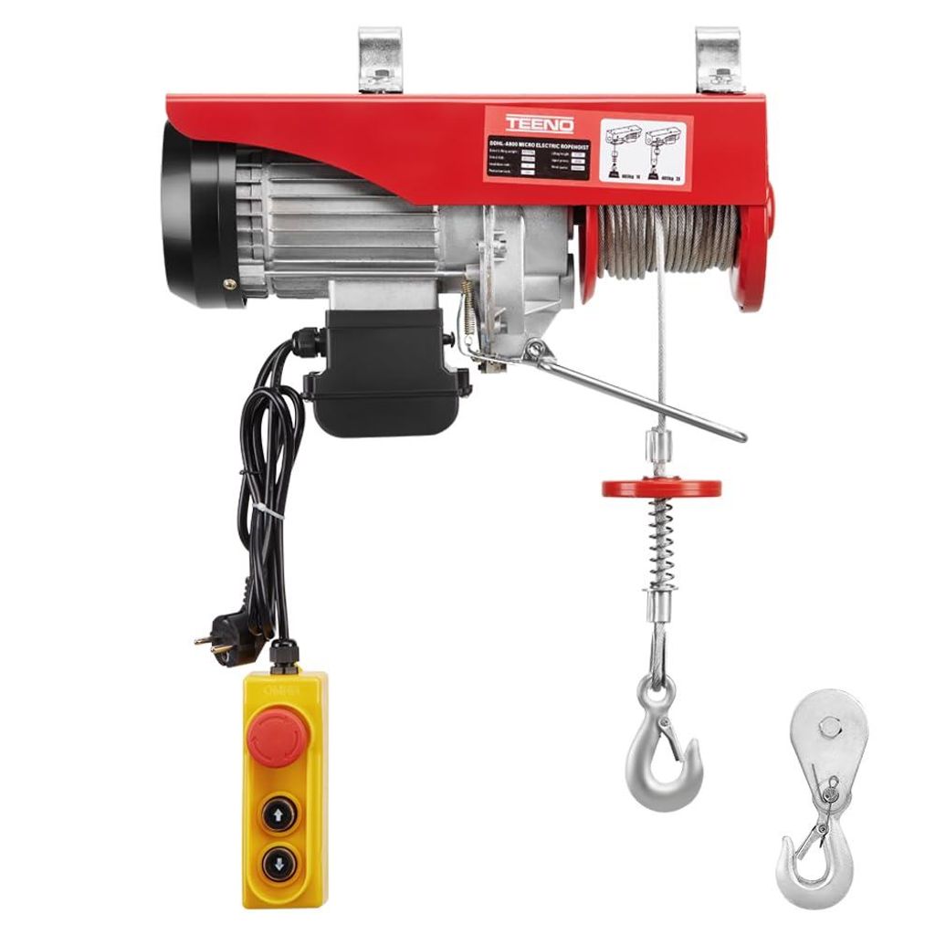 TEENO Palan électrique 1450W 20 m, Surcharge Ascenseur Image du produit 