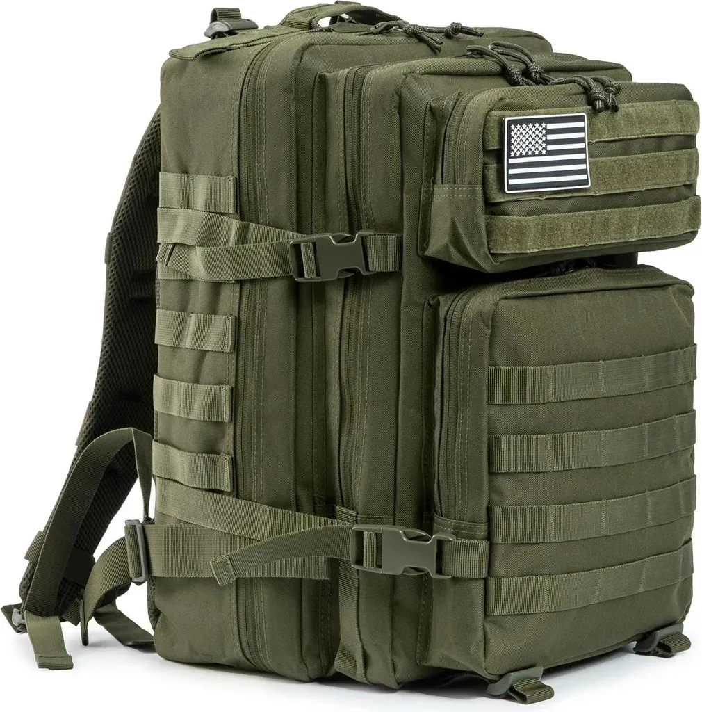 Zaino Militare Tattico Verde Outdoor | Poliestere Resistente Molle System