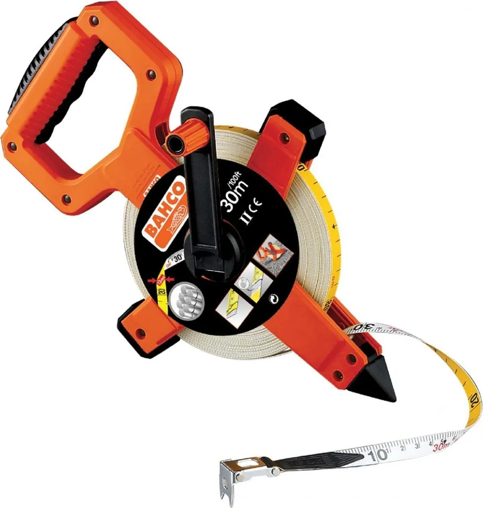 Bahco TK14808 Ruban Fibre de Verre 100m Open Reel Mesure de Précision