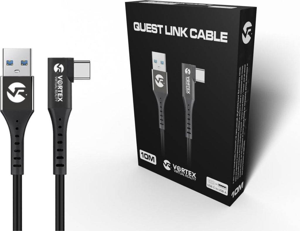 VORTEX VR Câble Link USB-A 10 m pour Meta Quest 3 / 3S / 2 Image du produit 
