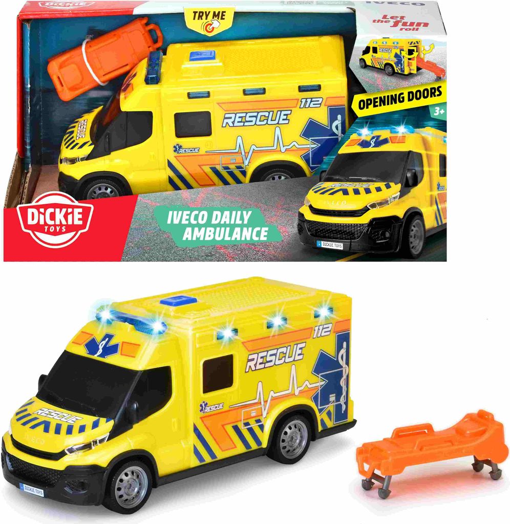 Ambulans Dickie Toys Sos Iveco 18 Cm Zdjęcie produktu 