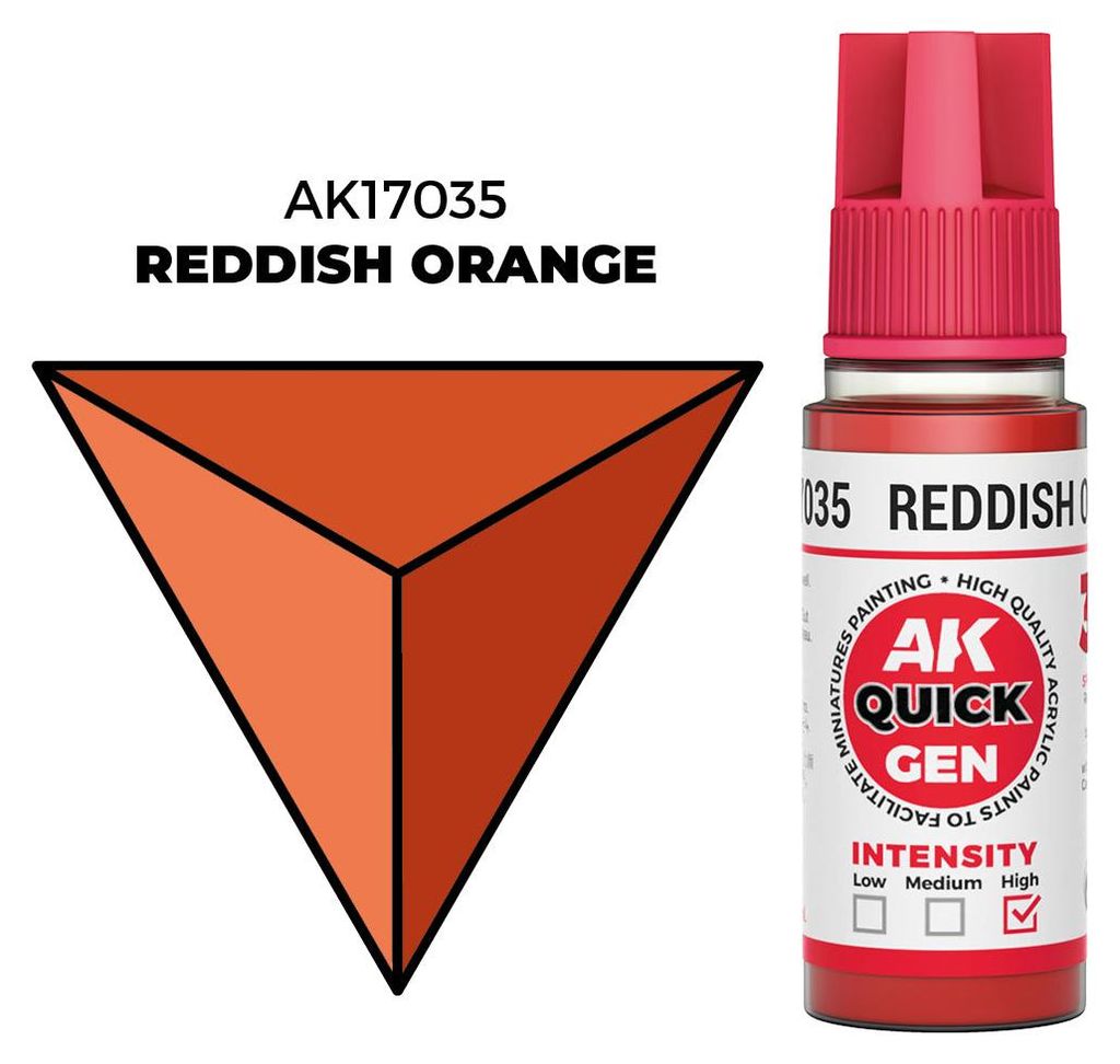 AK Interactive AK17035 - Generic Colors - Reddish Orange (18ml) - Neu