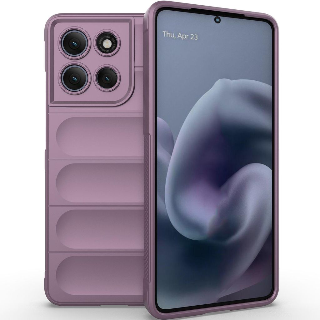 Handyhülle für Motorola Moto G86 Power Weich TPU Silikon Stossfest Anti-rutsch Hülle Lila