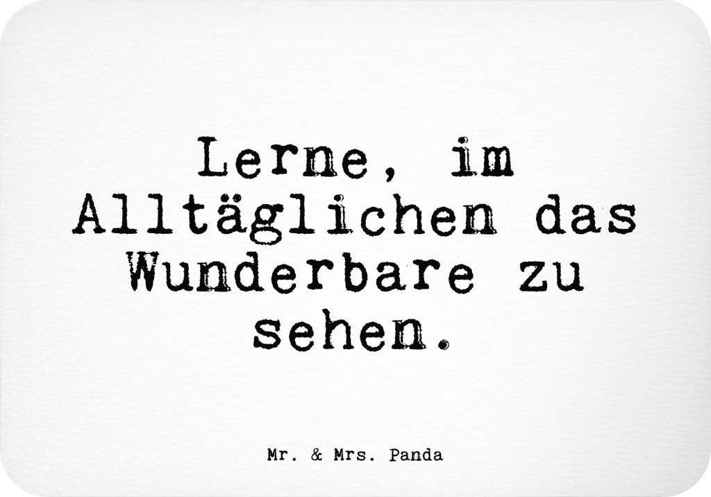 Mr. & Mrs. Panda magnet Lerne, im Alltäglichen das... - Weiß - Geschenk, Sprüche, Spruch Weisheiten Zitate Lustig Weisheit Worte, whiteboardmagn...