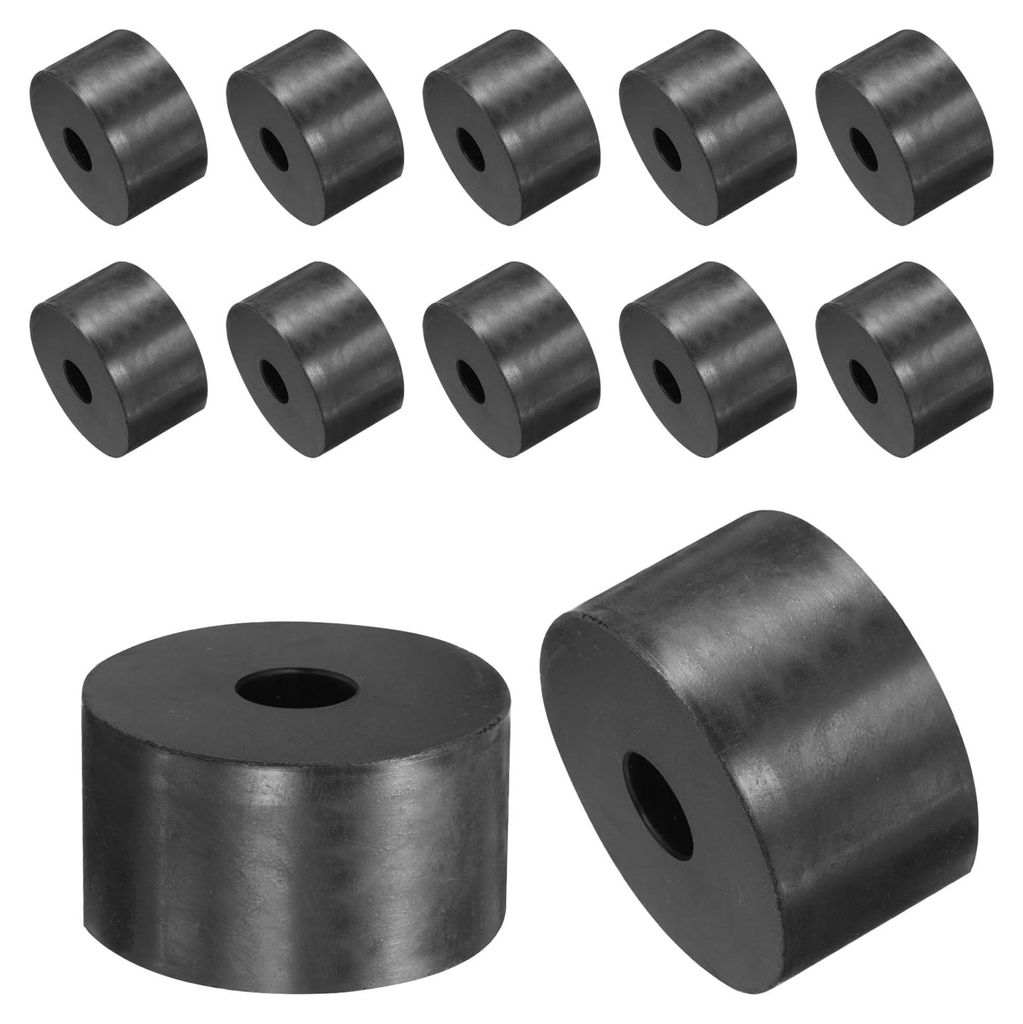 12 Gummiringe, 50 mm Außendurchmesser, 12 mm Innendurchmesser, 30 mm Höhe, runde Antivibrations-Abstandshalter, Gummibuchsen, Dichtungen, Stärke...