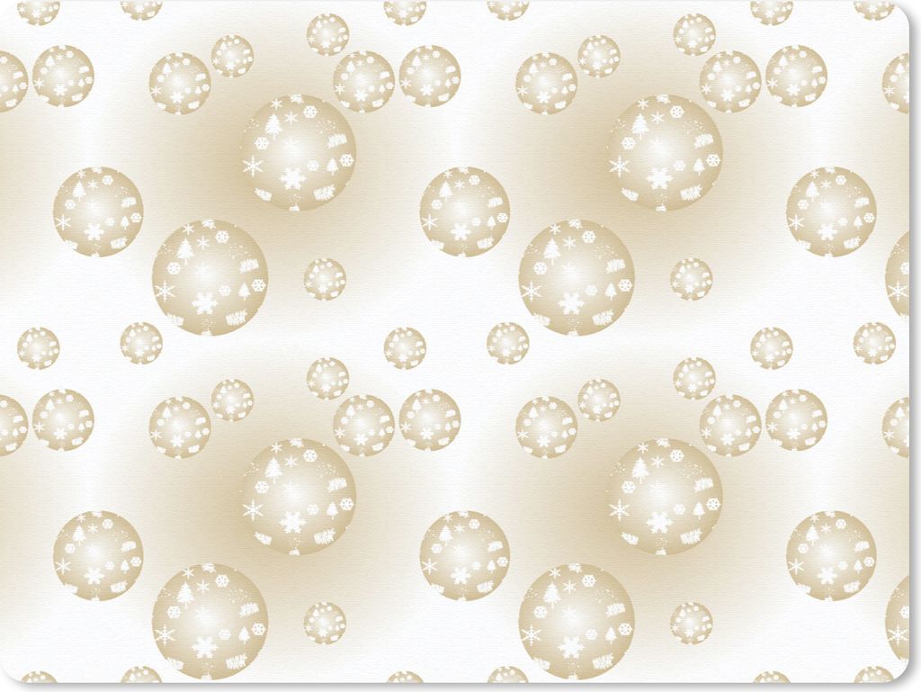MuchoWow Mauspad Mousepad Weihnachtskugeln - Winter - Weihnachten 40x30 cm - Mousepads - Maus Mat - Pad - Mausunterlage - Anti Rutsch