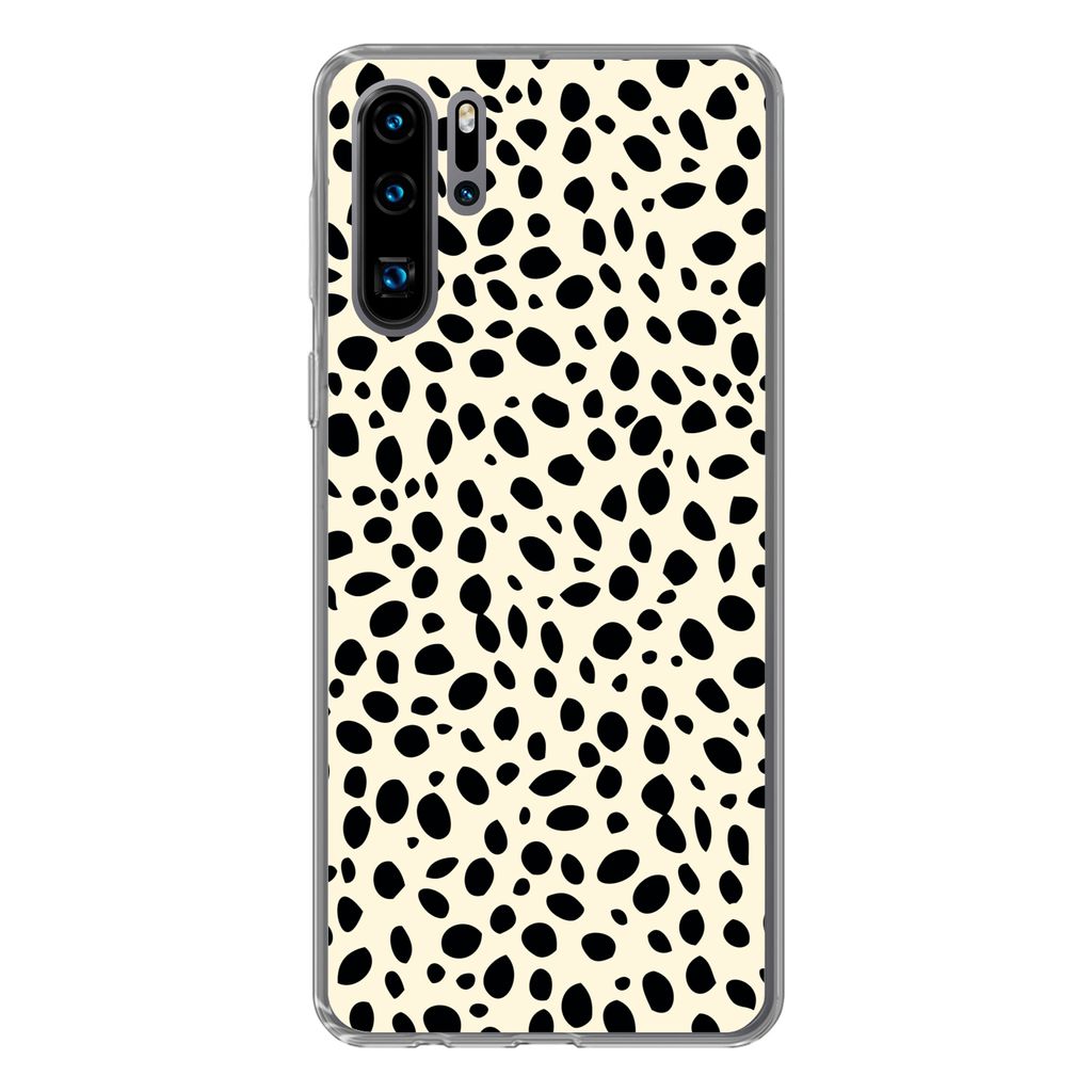 MuchoWow Handyhülle Schutzhülle Hülle für Huawei P30 Pro Tiermuster - Punkte - Panther Silikon Softcase Handy Hülle - Schutzdeckel