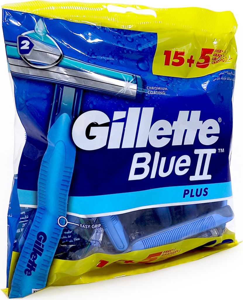 Gillette Blue II Plus Einwegrasierer, 20er Pack