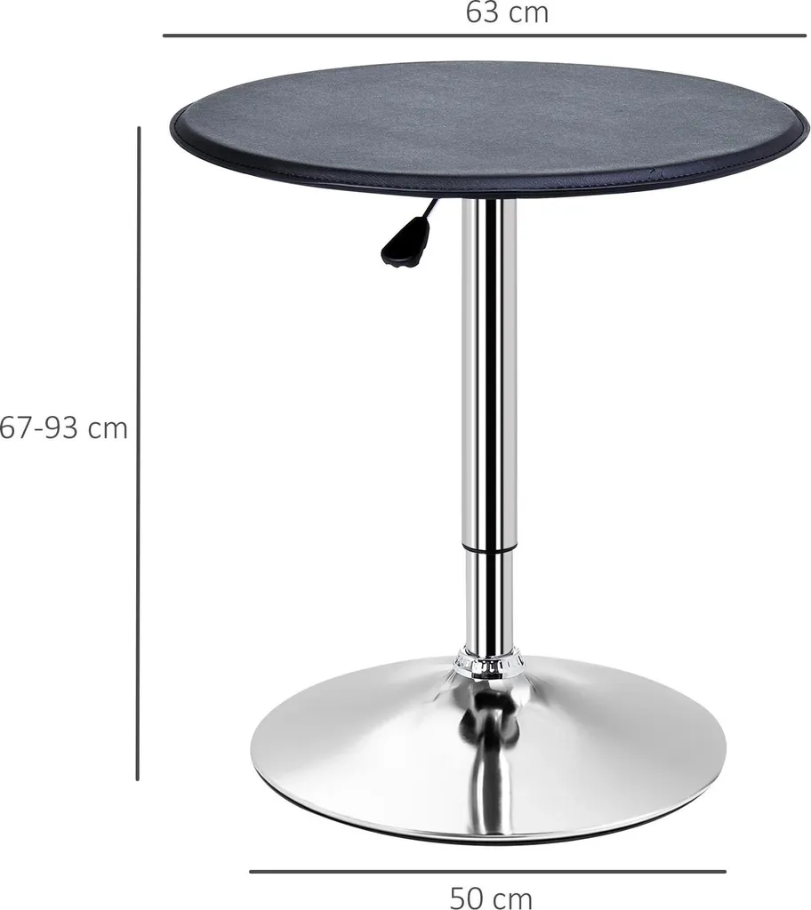 Table moderne en bois structure robuste noir et argent - Modèle Onyx - 3