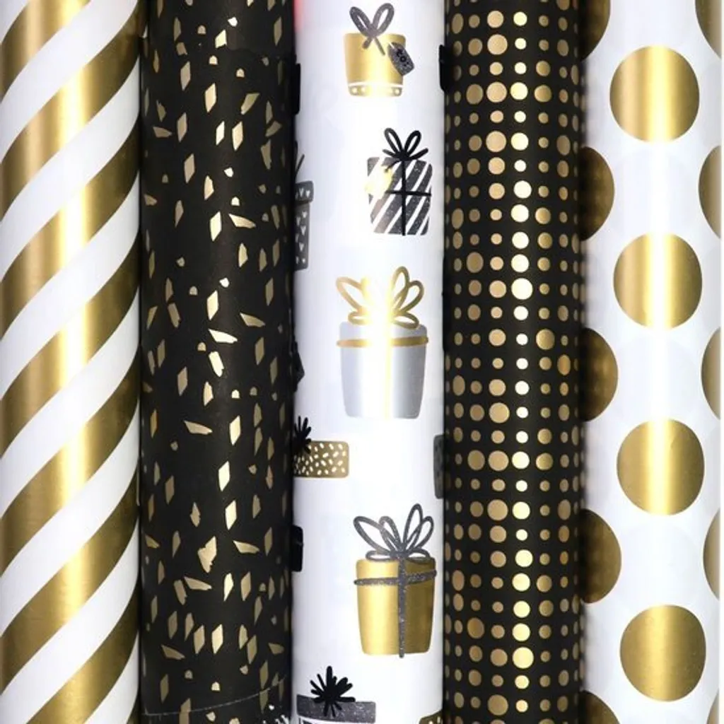 Gatsby - Carta da regalo premium extra forte - 2 metri x 70 cm - 10 rotoli