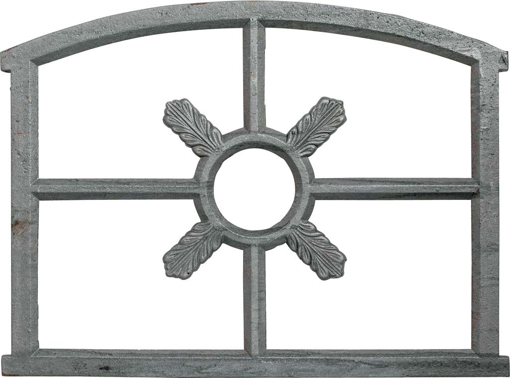Fenster grau Stallfenster Eisenfenster Scheunenfenster Eisen 70cm Antik-Stil (q)