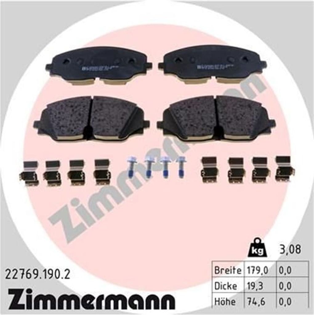 Zimmermann Bremsbeläge für VW Atlas