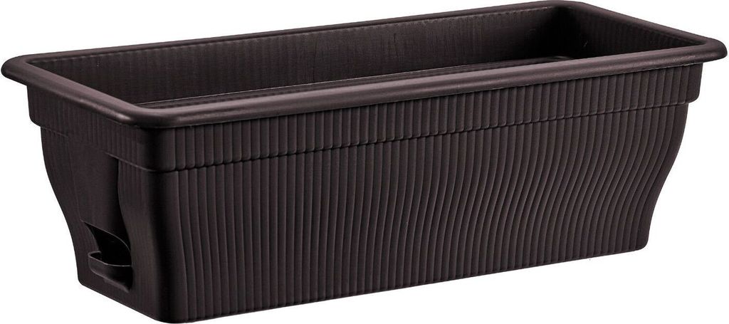 Balkonkasten mit Wasserspeicher 25 Liter - Pflanzkasten für Balkon & Garten - wetterfest & robust - Blumenkasten mit Bewässerungssystem - ideal f...
