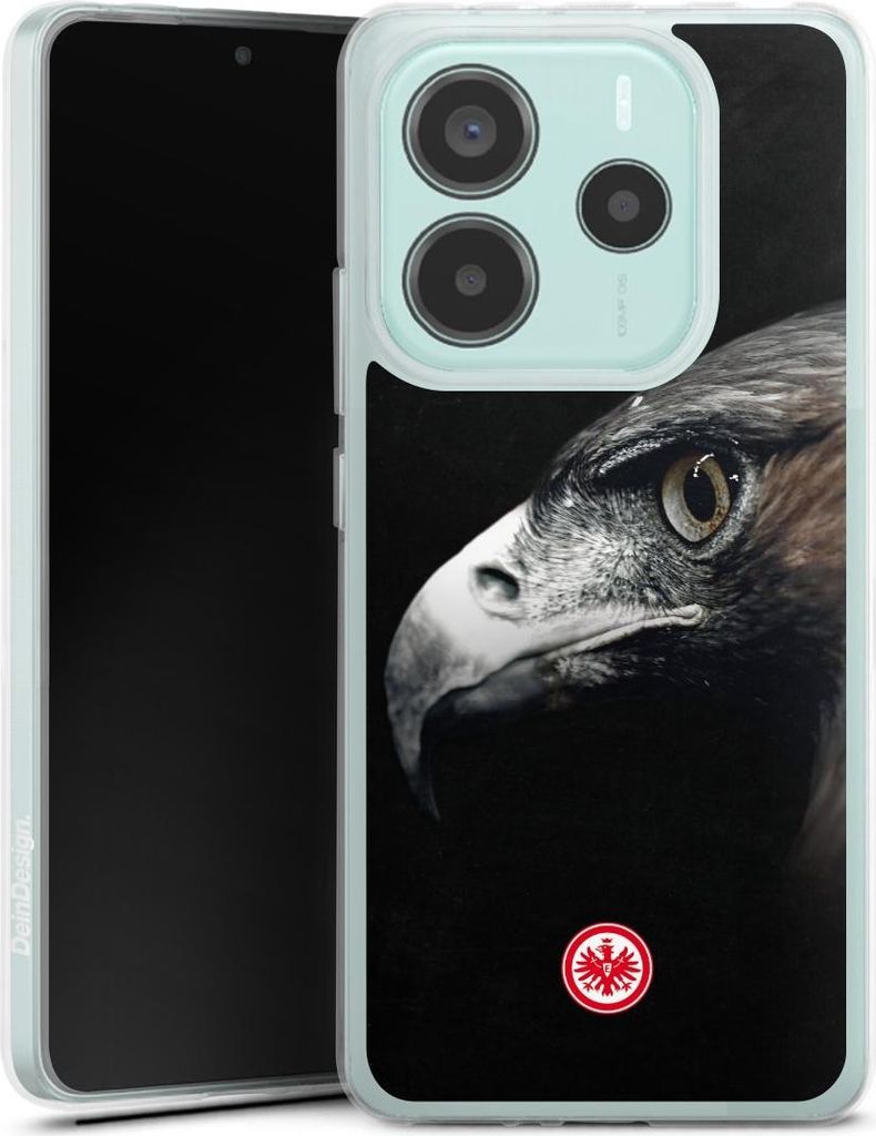 DeinDesign Handyhülle für Xiaomi Redmi Note 14 5G Silikon Hülle Case Smartphone Schutzhülle Europameisterschaft Eintracht Frankfurt Offizielles...