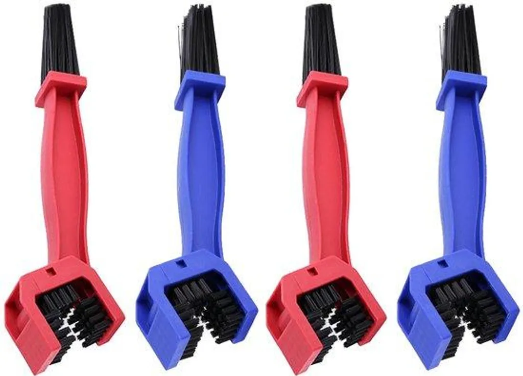 Kit nettoyage chaîne moto 4 pièces pour éliminer graisse et poussière