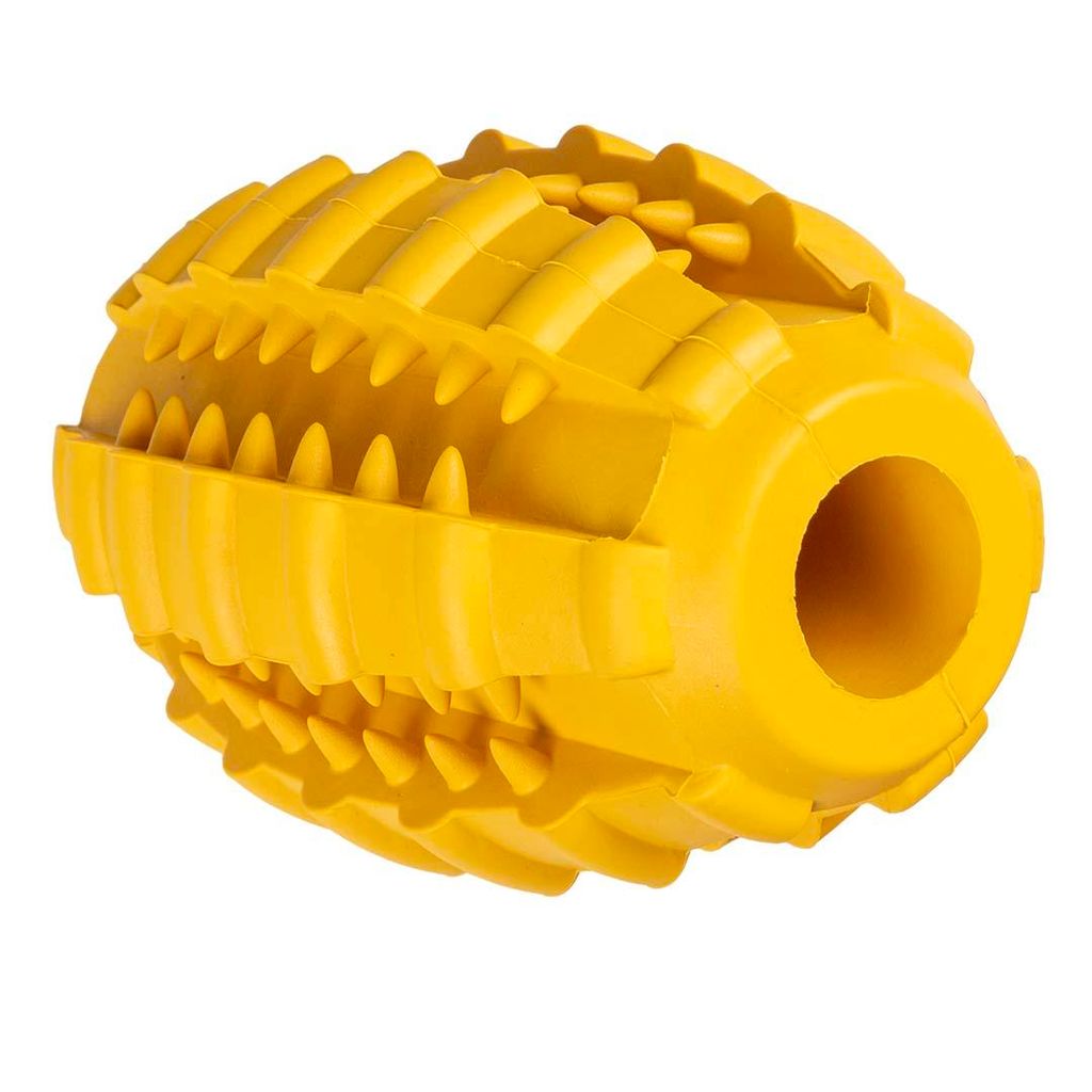 Duvo+ Hundespielzeug Ball Griplay Rugby gelb