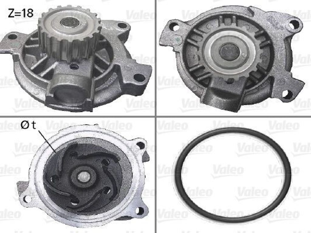 VALEO 506488 - OE 074121004 Wasserpumpe für A6 (4A), V70 II (285), V70 I (875, 876), S80 I (184), S70 (874), T4