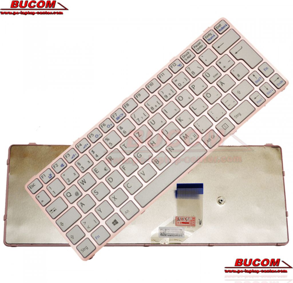 Tastatur für Sony Vaio SVE11 SVE1111 SVE 1112 SVE11125CC SVE11115ECB QWERTZ DE Keyboard PINK