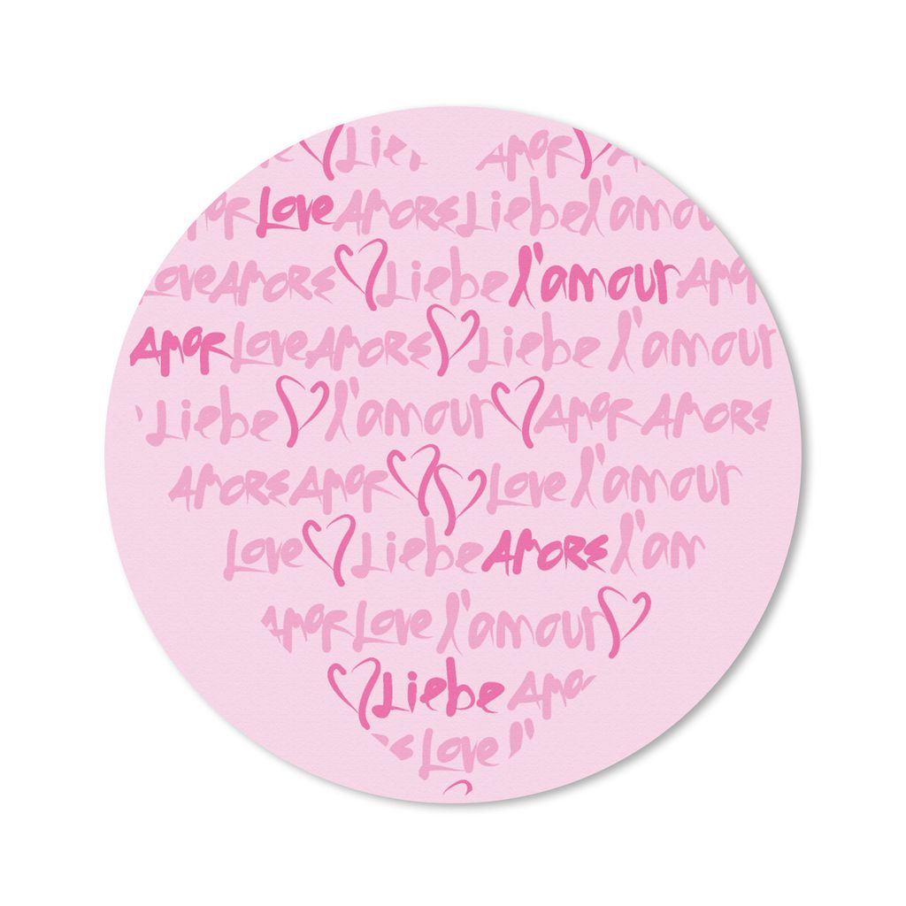 MuchoWow Mauspad Mousepad Valentinstag - Liebe 40x40 cm - Mousepads - Maus Mat - Pad - Mausunterlage - Schreibtisch Accessoires