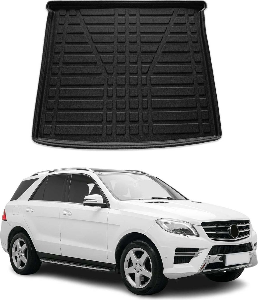 Kofferraumwanne Laderaumwanne für Mercedes GLE 2015-2019 Gummi TPE Schwarz