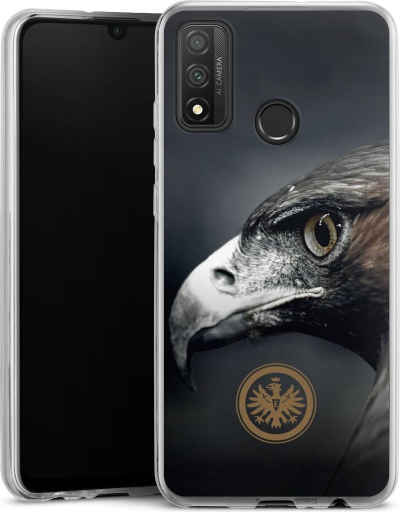 DeinDesign Slim Hülle für Huawei P Smart (2020) Silikon Case Ultra Dünn Handyhülle Adler Eintracht Frankfurt Offizielles Lizenzprodukt