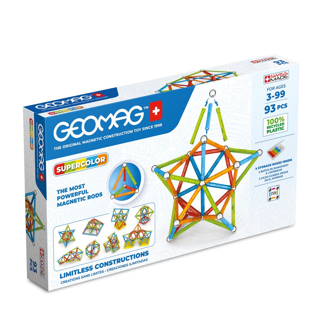 Geomag Super Color Recycled, 93dlg. Produktbild 