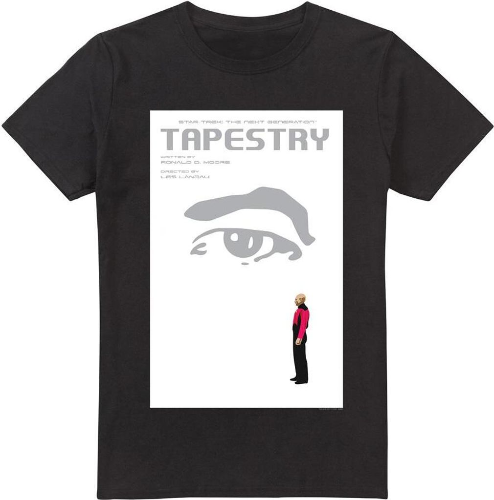 Star Trek - "The Next Generation Season 6 Episode 15" T-Shirt für Herren TV5427 (5XL) (Schwarz)