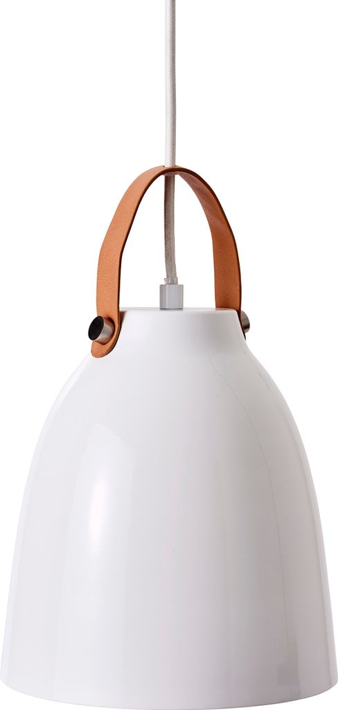 Pendelleuchte LED, Hängelampe, Deckenlampe Pendel, Pendellampe Esstisch, Pendelleuchte für Wohnzimmer, Skandinavische Design, Copenhagen D26 weiß