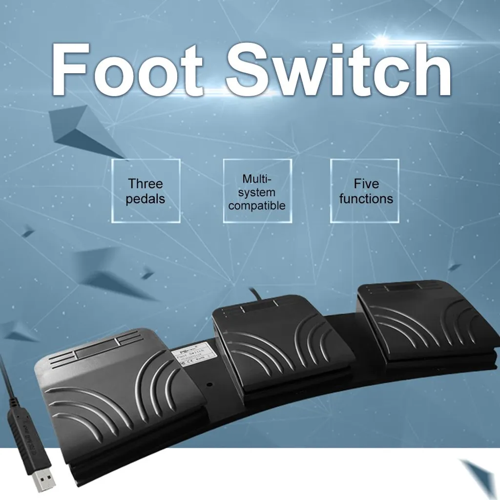 Commutateur de pied USB actionnable pour commande PC et instruments