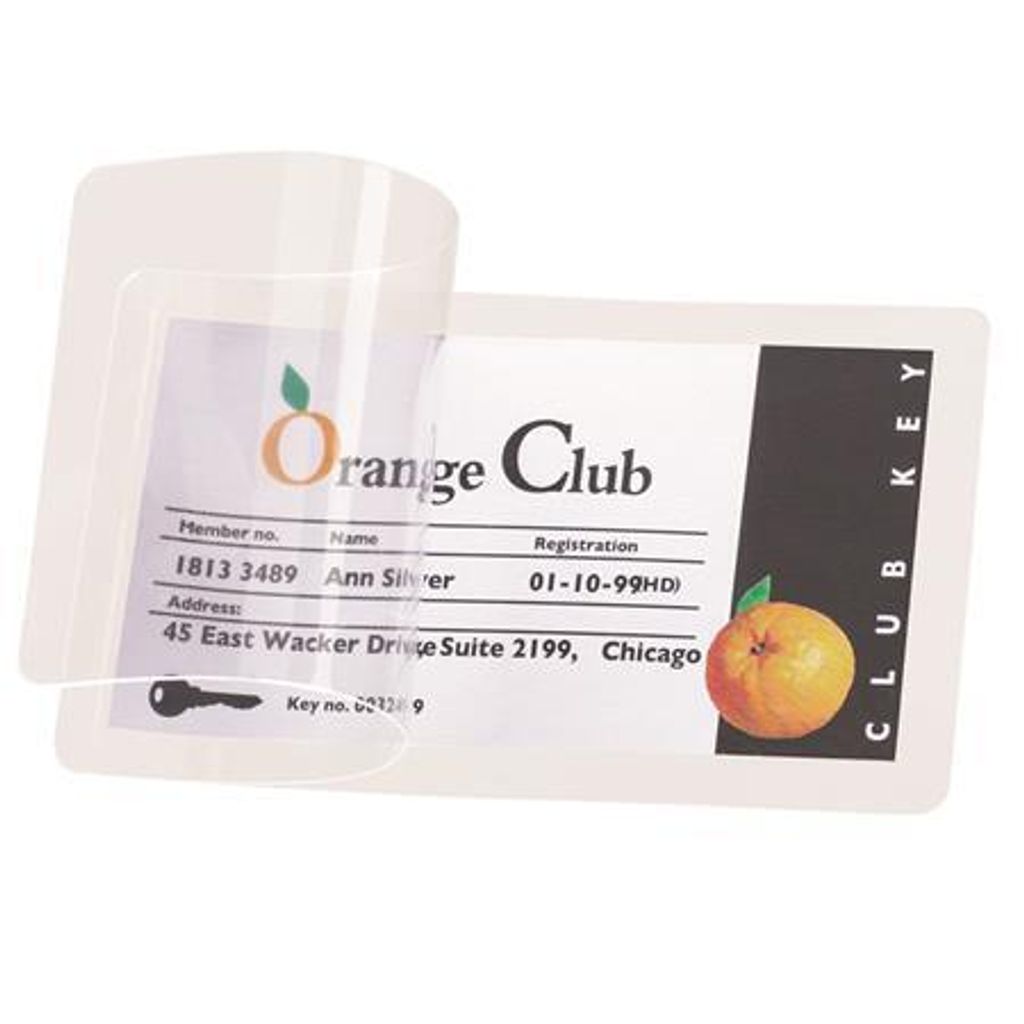 Pochettes de plastification auto-plastifiantes 54 x 86 mm, Image du produit 