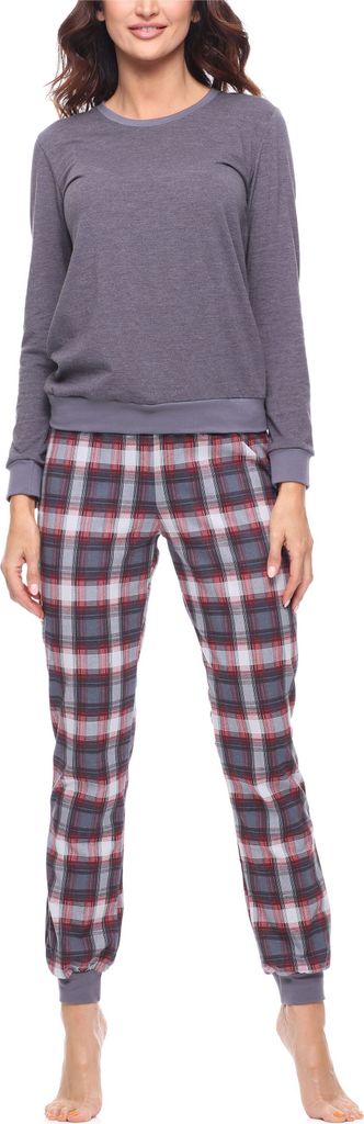 Merry Style Damen Schlafanzug Zweiteiler Pyjama lang bunt Produktbild 