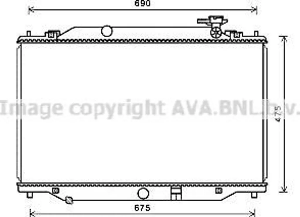 Refroidisseur AVA MZ2270 haute résistance pour Mazda CX-5 PE0115200