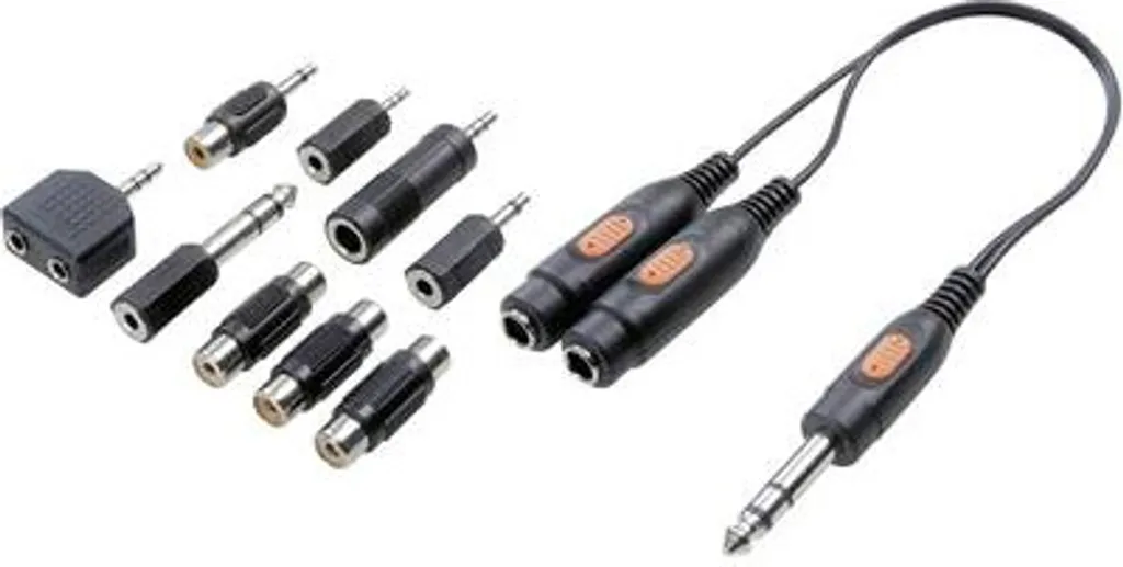 Set Adattatori Audio SpeaKa Professional SP-7870280 - Kit Completo 10 Pezzi