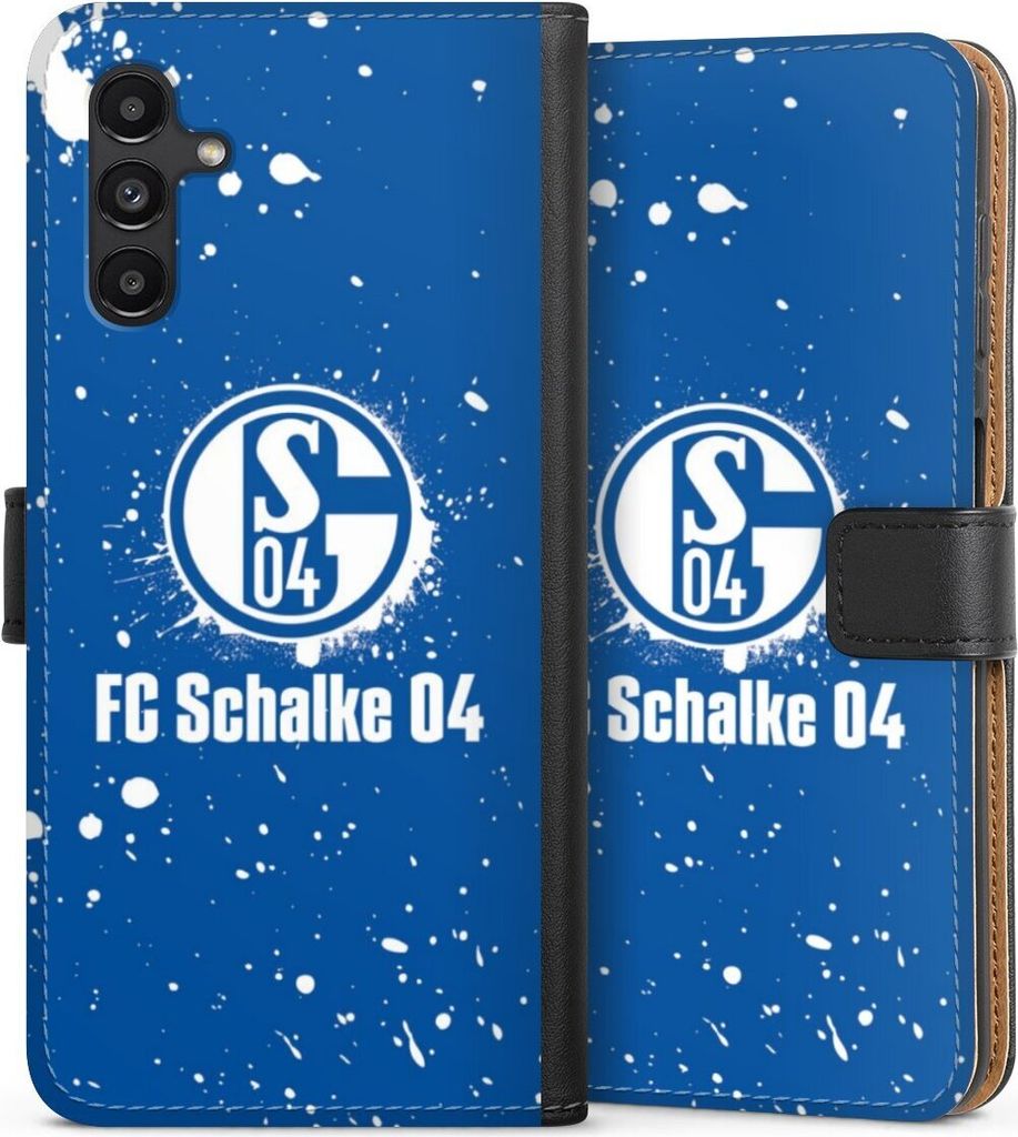 DeinDesign Klapphülle für Samsung Galaxy A13 5G Handytasche Lederhülle Tasche FC Schalke 04 Logo S04