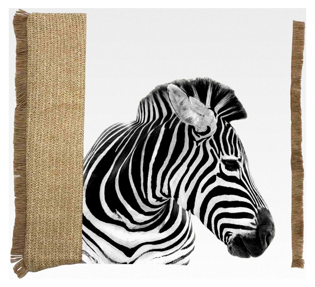 Deko-Kissen Zebra oder Elefant 30 x 50 cm 45 x 45 cm Beige Grau inkl. Füllung Sofakissen Afrika Dekokissen mit Reißverschluss Zierkissen Deko Cou...